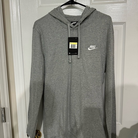 Nike Men’s Heather Gray Pullover Hoodie - Picture 1 of 4